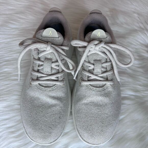 Allbirds Women's Wool Runner Mizzle in Stony Cream Size 8 - Picture 2 of 13